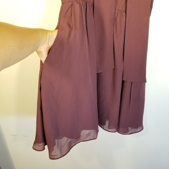 MODCLOTH Give it Timeless A-Line Aubergine Dress S - Picture 7 of 16